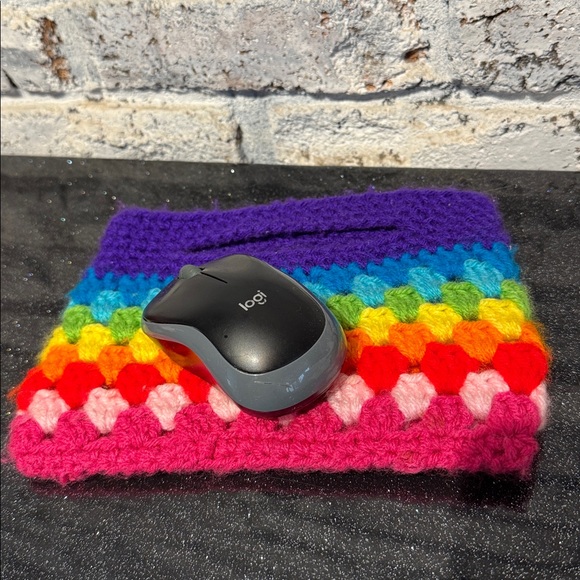 70s Colorful Crochet Mini Handbag - Picture 5 of 5